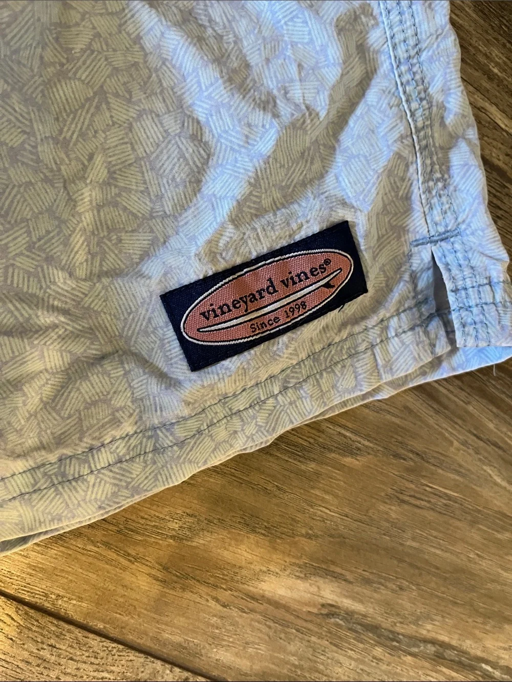 Vineyard vines men’s Light Blue Drawstring Swim Shorts